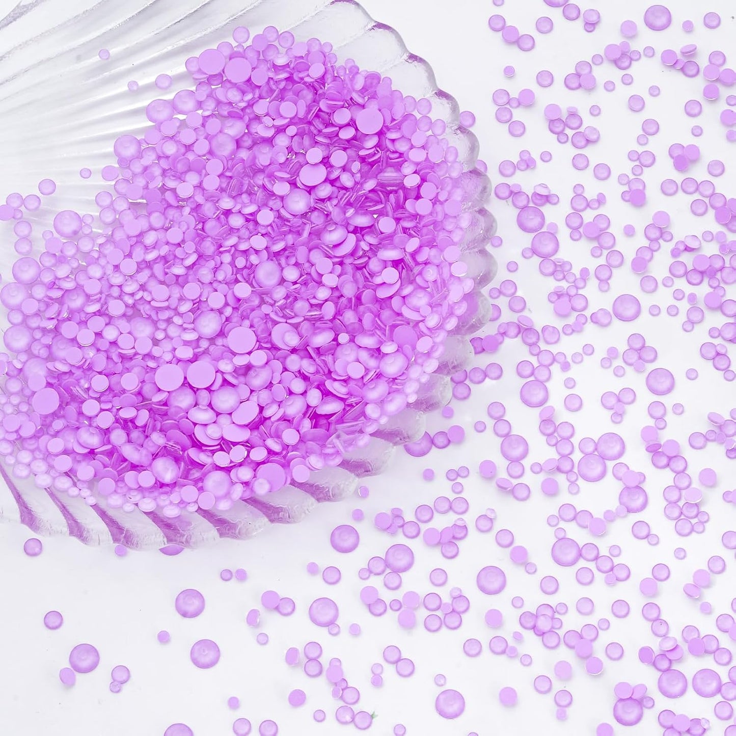 Mocha Lt.Purple Flatback Rhinestones, Glass Rhinestones for Nail Art and Craft, Glue Fix, Loose Crystal Gemstones(Mocha Lt.Purple, SS12, 1440pcs, 2.9-3.0mm)