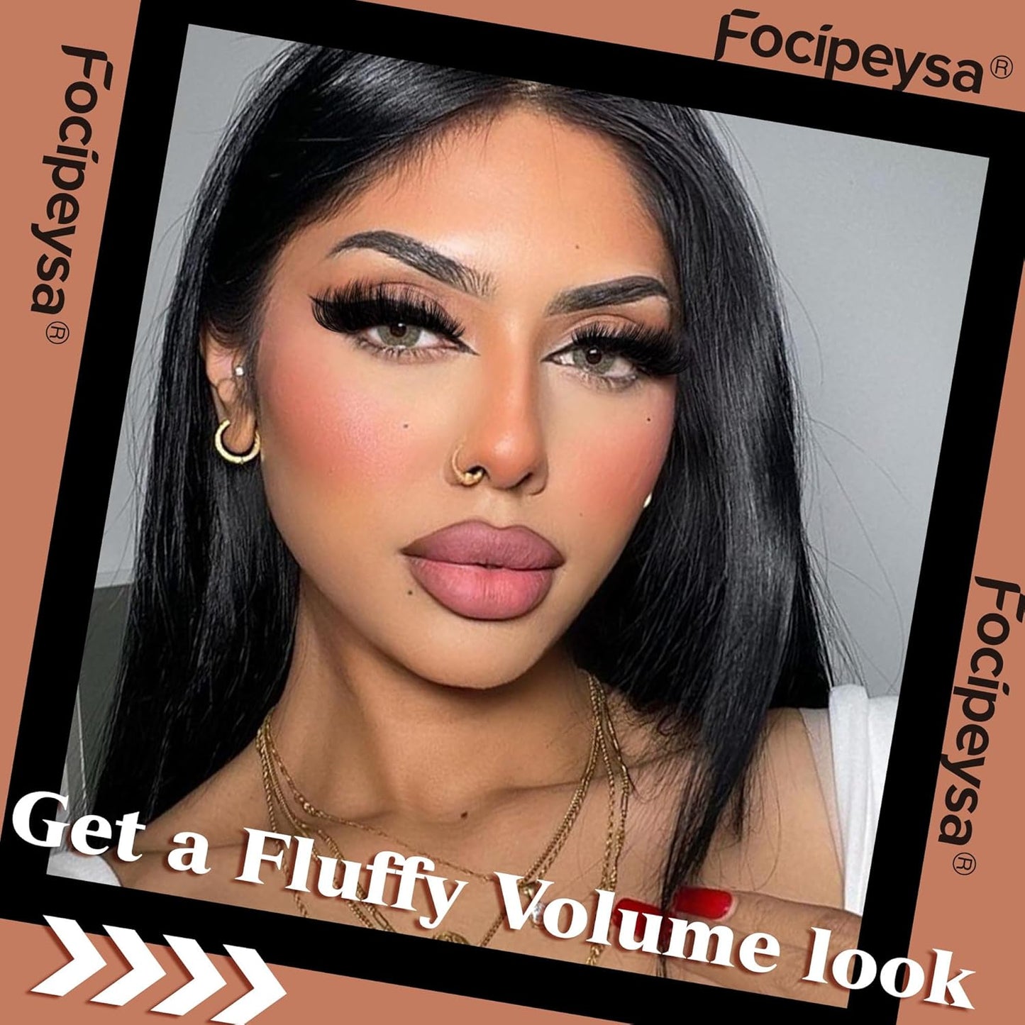 Focipeysa Fluffy Lash Clusters Wispy Lash Extension 12-18mm Eyelash Clusters 150D+180D+220D Individual Eyelashes Extensions, DIY Clusters Lashes at Home (240pcs 12-18mm Mixed)