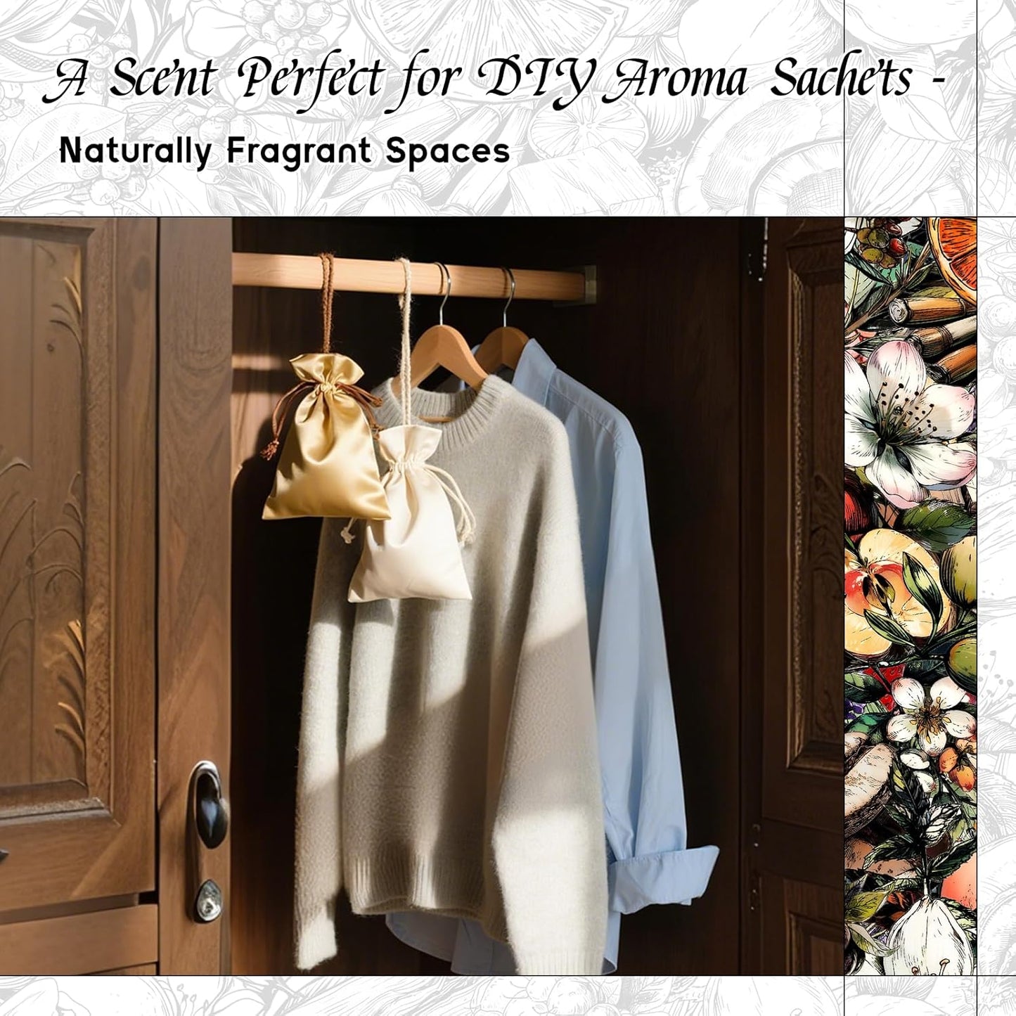 HIQILI Osmanthus Starlight Fragrance Oil for Diffuser, Inspired by G.cci Flora-Eud-Tlette, Candle & Soap & Spray Making, Citrus-Floral, Long-Lasting Scent - 1 Fl Oz