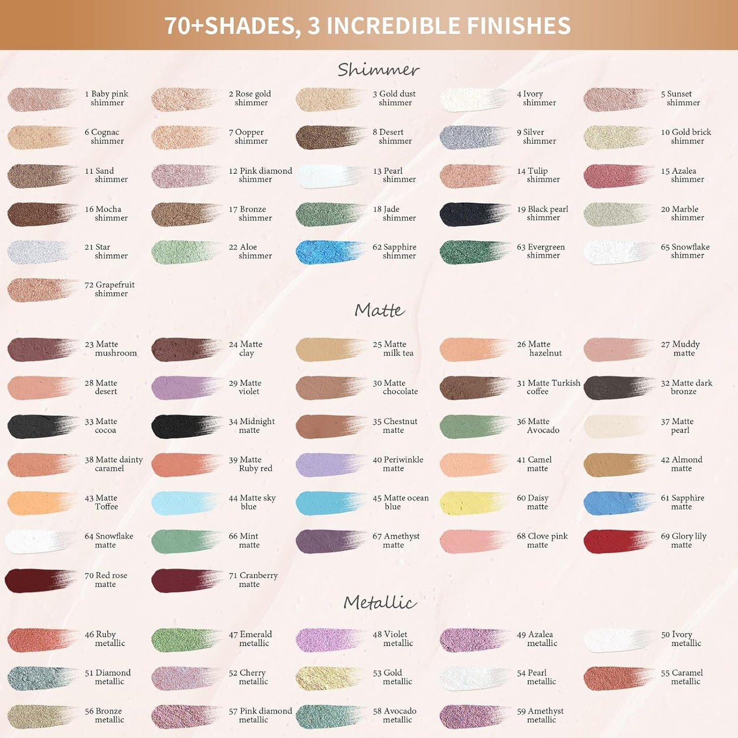 Cream Waterproof Hypoallergenic Eyeshadow Stick, long wear Metallic Glitter Matte Eye Shadow Pencil With Makeup Brush, Eye Brightener, 60 Daisy Matte