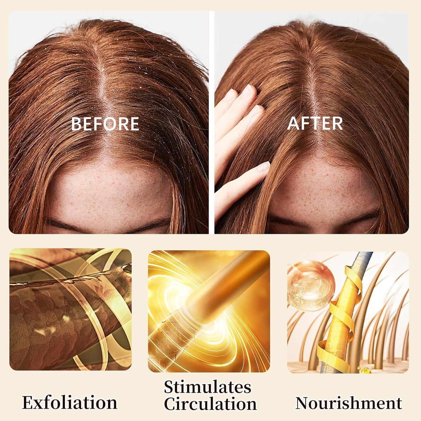 Shampoo Bar and Conditioner Bar Set - Promote Hair Growth & Purifying, Paraben Free and Sulfate Free for Men & Women Dandruff Oily Hair, 2pcs