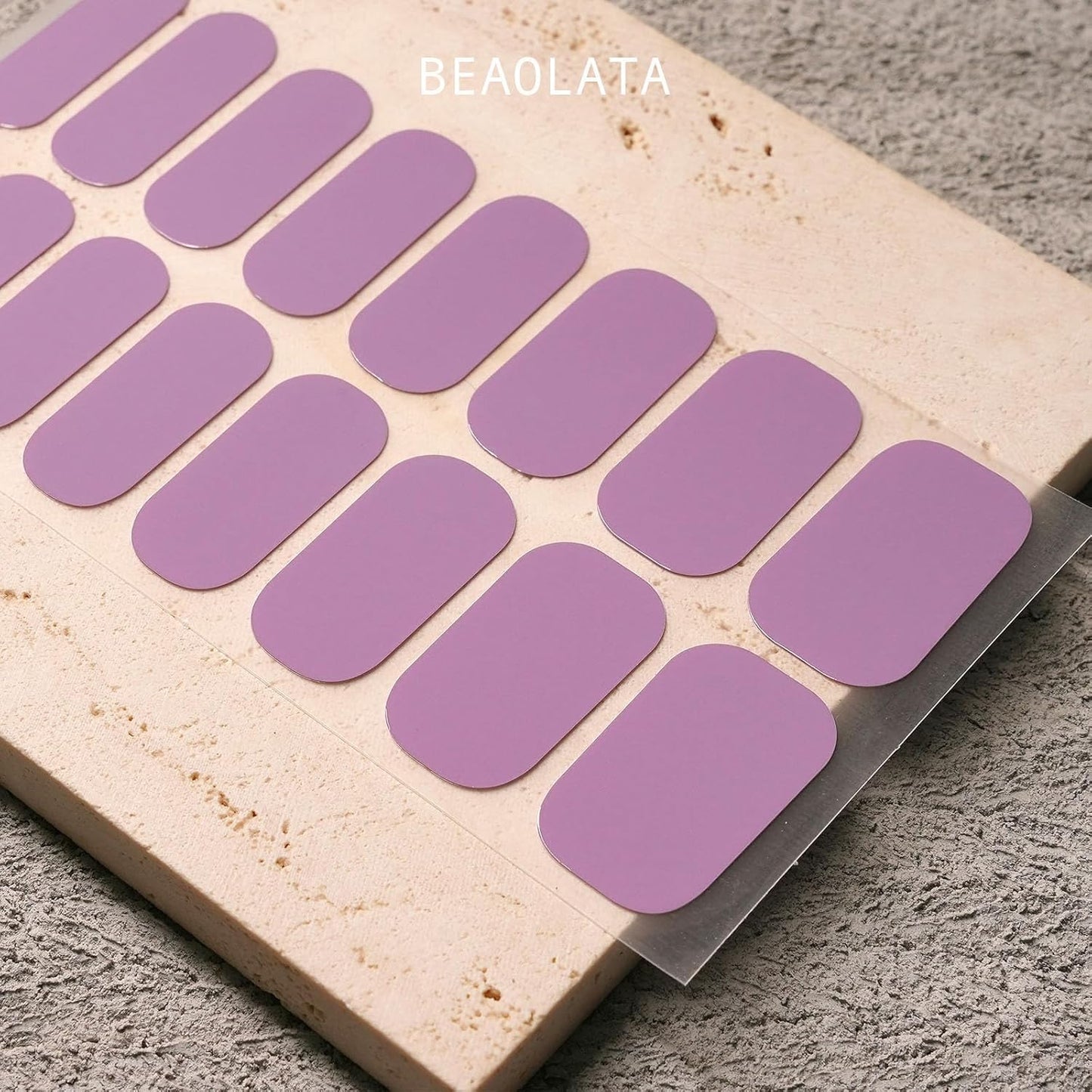 Nail Polish Strips, 32PCS Salon Quality Wraps, Long Lasting Gel Nail Stickers for Women Easy Apply& Remove (Twilight Purple Vine)