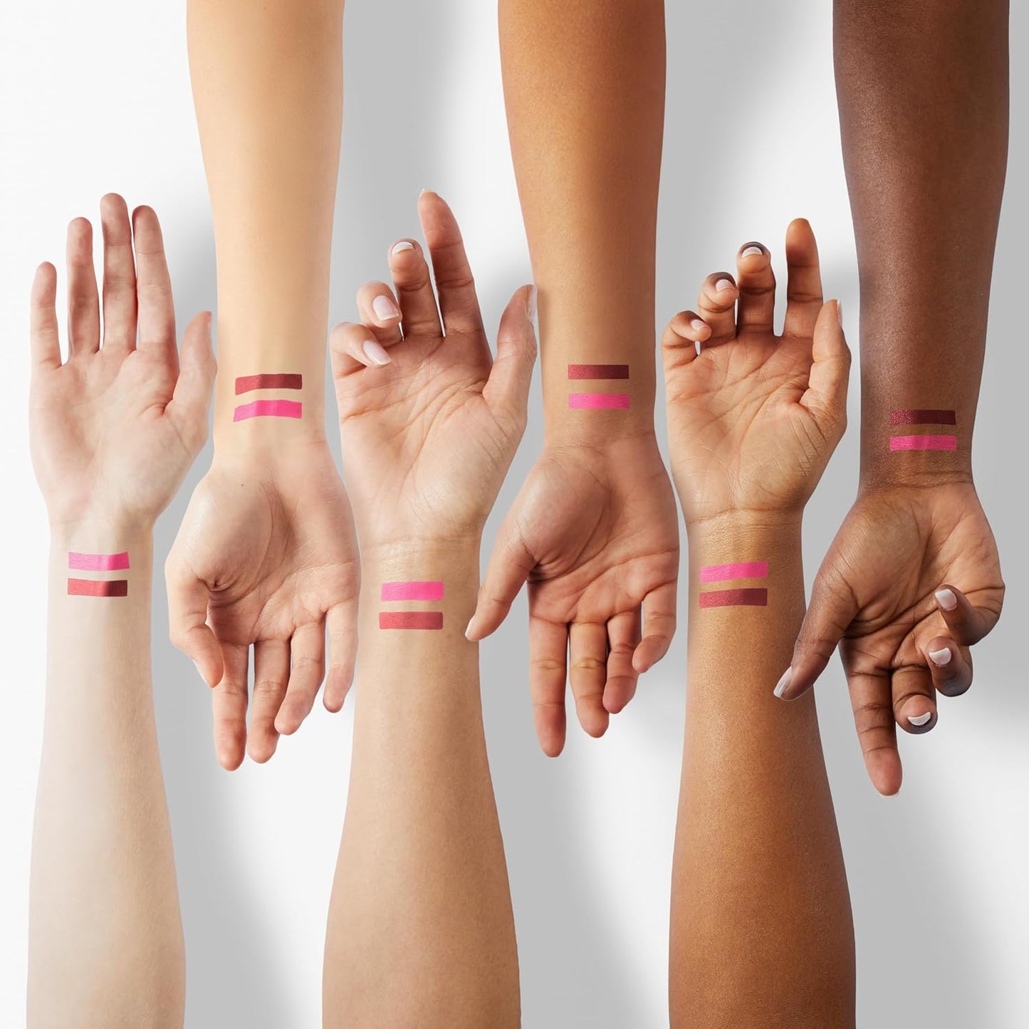 evpct 2Pcs Rose Dark Brown Red Liquid Eyeliner Colorful Set Waterproof Colored Eye Liners for Women Stamps Shapes for Eyes delineadores de colores para ojos delineador de ojos contra el agua 08&17