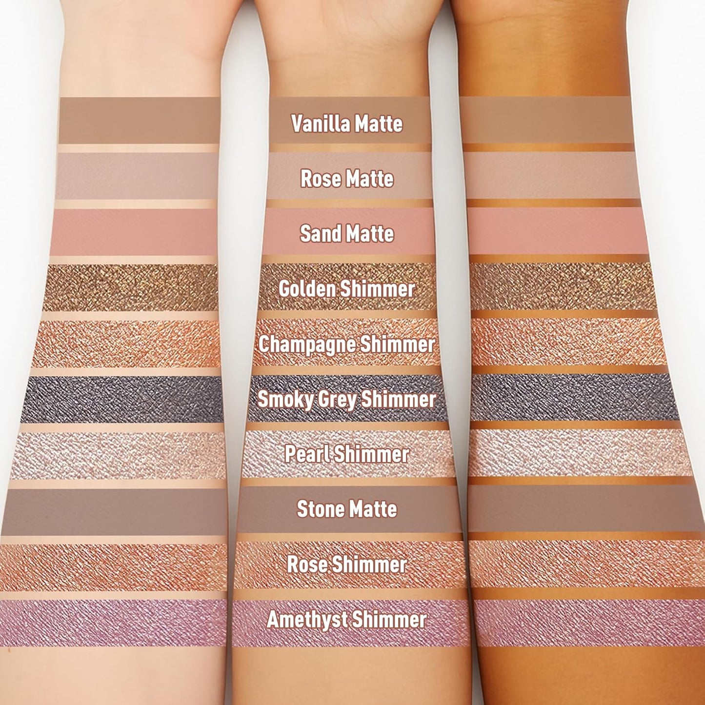 FV Cream Shimmer Eyeshadow Stick，Long Lasting & Waterproof, Multi-Use & High Pigment Eyeshadow Makeup Stick, Golden Shimmer