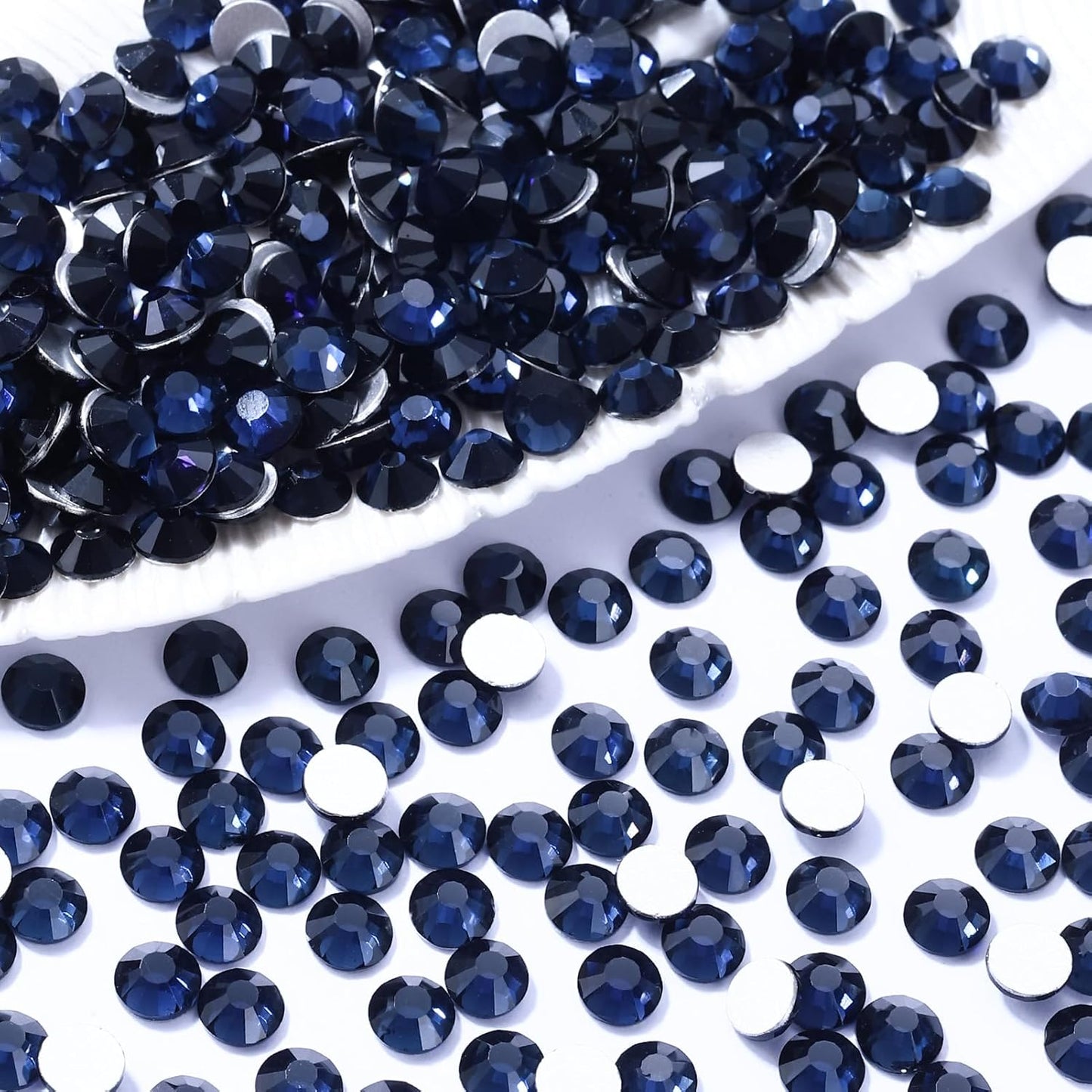 Montana Flatback Rhinestones, Glass Rhinestones for Nail Art and Craft, Glue Fix, Loose Crystal Gemstones(Montana, SS16, 1440pcs, 3.8-4.0mm)