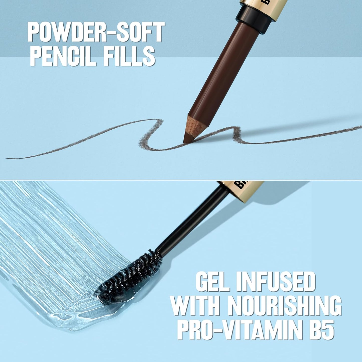 Revlon ColorStay Brow Fantasy, All In One Eyebrow Powder Pencil with Shaping Clear Gel, Gel Infused with Panthenol, Smudge-proof, 16HR Visibly Full Brows, 001 Ash Blonde