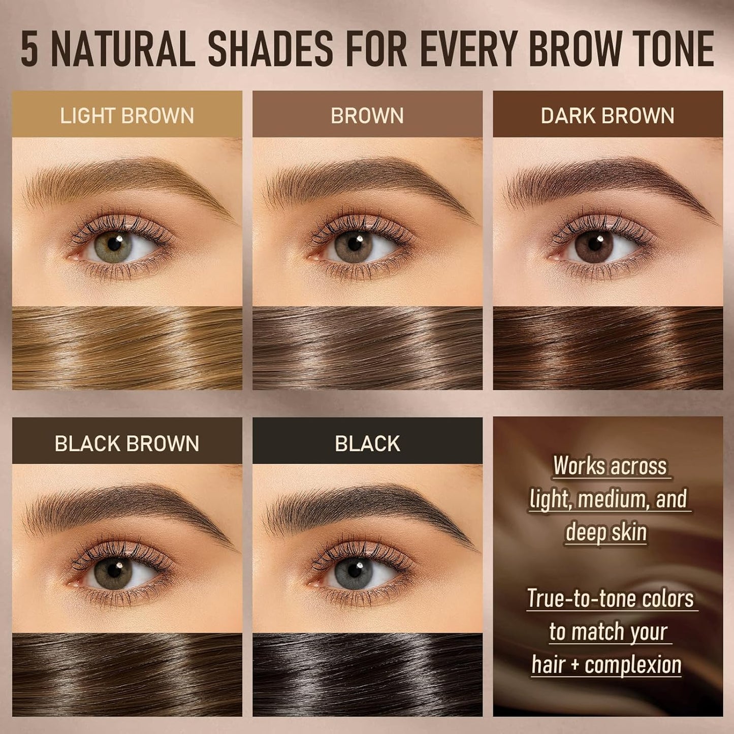 Dual-Ended Microblading Eyebrow Pencil for Women, 2 in 1 Liquid Eyebrow Pencil with Curved Tip and 4D Brow-Fection Microblading Pen, Shaped Fill HairLike Waterproof Lasting Eyebrows 04 Black Brown