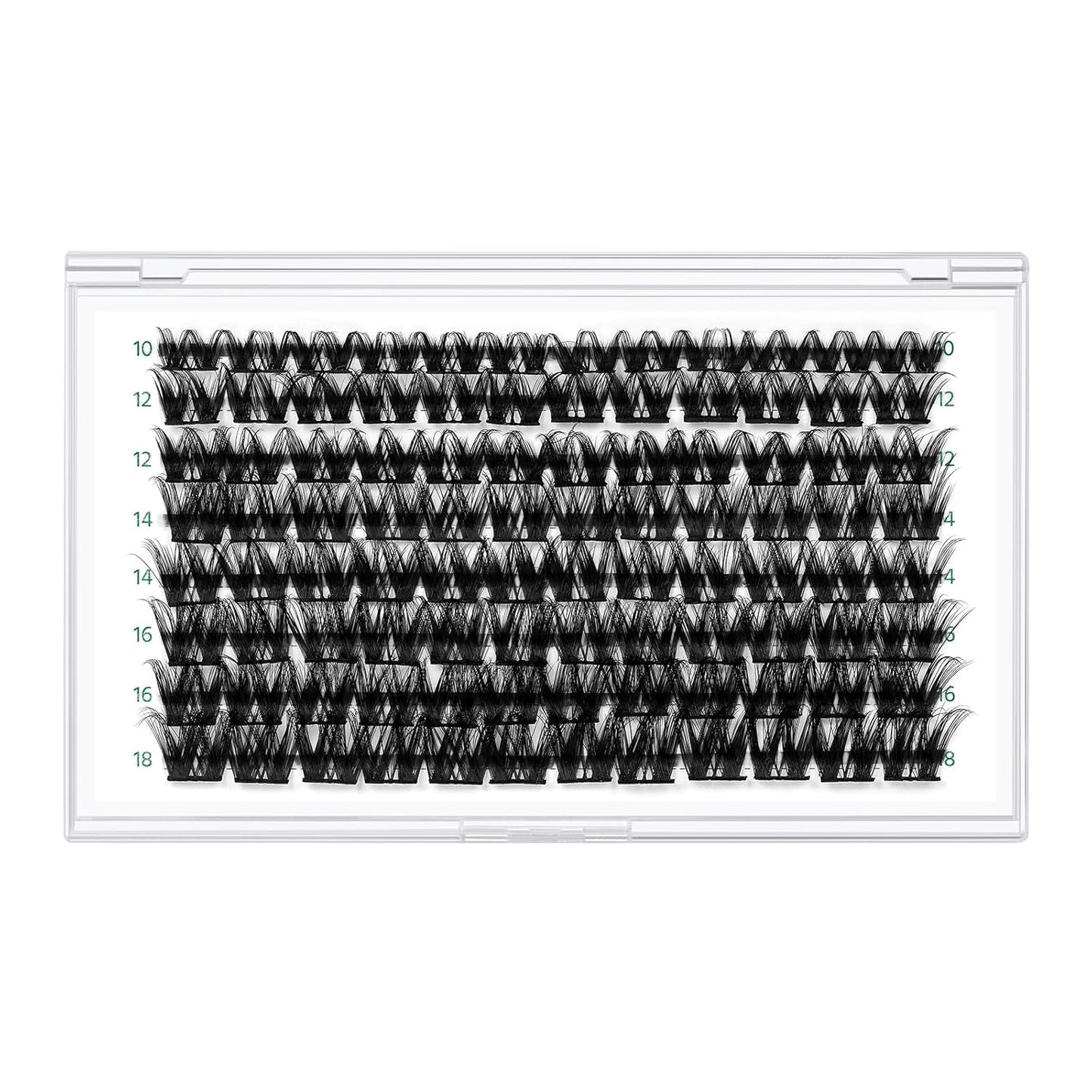 Lash Clusters,96 Pcs Cluster Lashes D Curl 10-18MIX DIY Lash Extensions Eyelash Clusters,KEYYOU Volume Wispy Individual Lashes Soft&Comfortable Easy DIY at Home(Y31,D-10-18MIX)