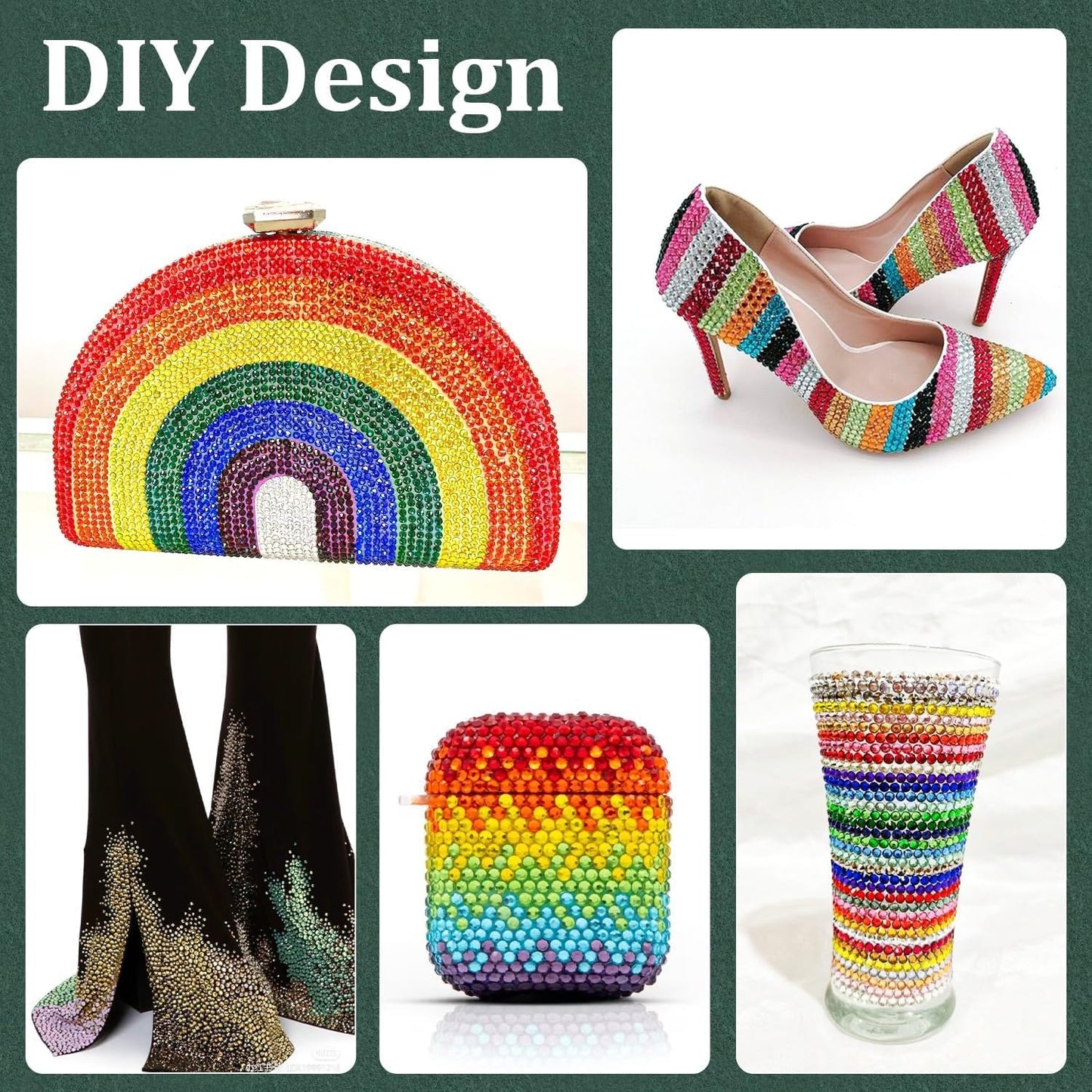 Resin Rhinestones for Crafting with B7000 Jewelry Glue, 1 Box Dark Red Flatback Crystals with 3Pcs 10ml Glue for Bedazzling Crafts DIY Nail Art Makeup，Non Hotfix Gems for Clothing Shoes