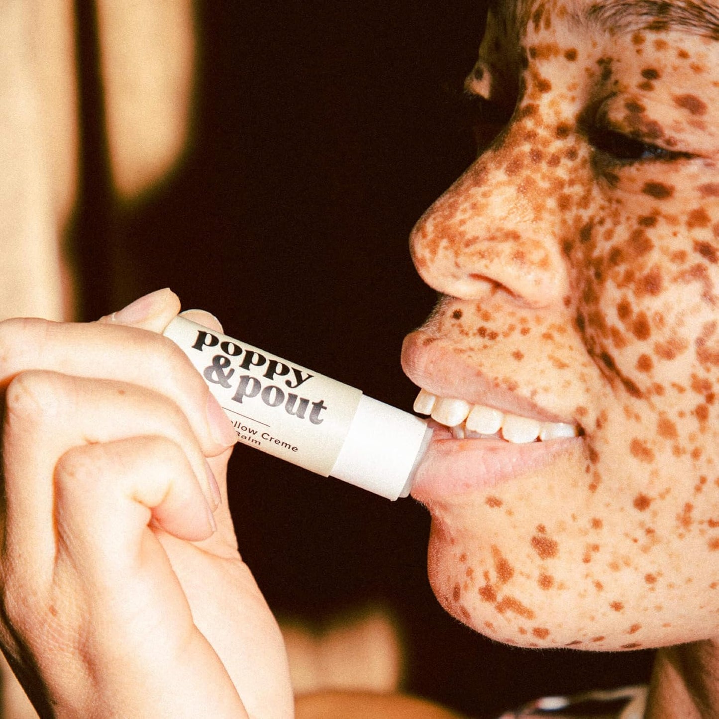 Poppy & Pout Marshmallow Creme Jumbo Lip Balm | All Natural Lip Balms & Moisturizers | Hydrates with Beeswax, Vitamin E, Organic Coconut Oil | Cruelty-Free | Lip Balm in Recyclable Cardboard Tube