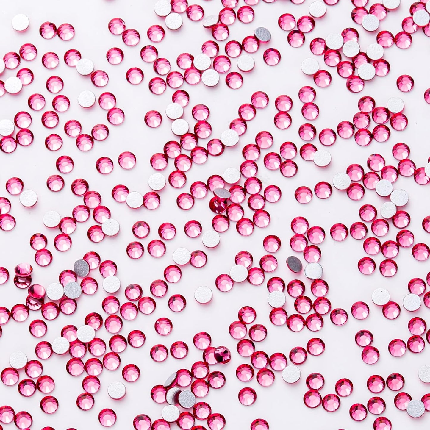1440Pcs Rose Crystal Rhinestones,Glass Flatback Rhinestones Gemstones Mini for Nail Face Makeup Art Crafts Clothes Decoration -(SS6,2.0mm,Rose)