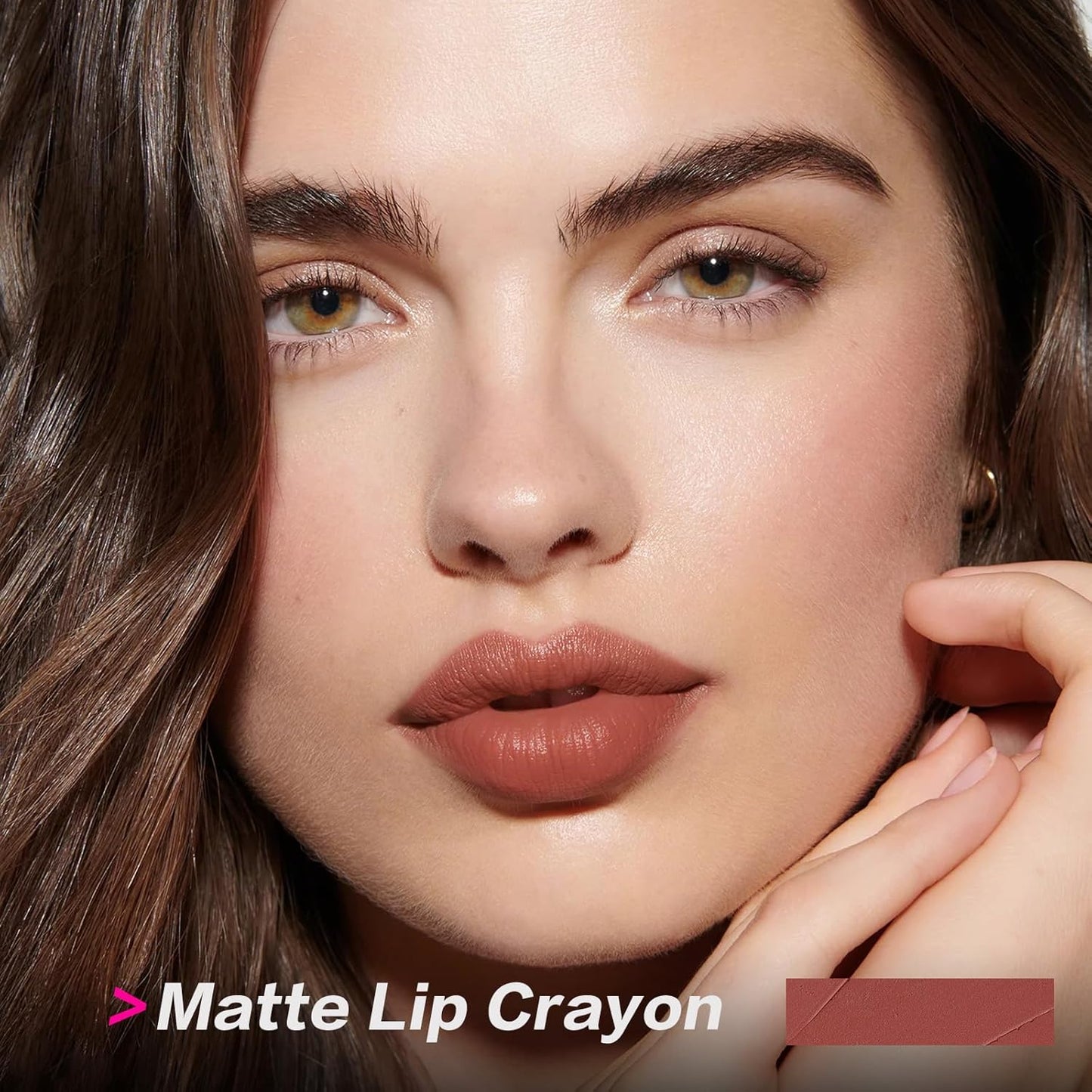 FOCALLURE Ultra Chic Matte Lipstick,Rich Vitamin E Lip Crayon,Lightweight Matte Color without Drying or Fading,Long Lasting Waterproof Lips Makeup,FUZZY WUZZY