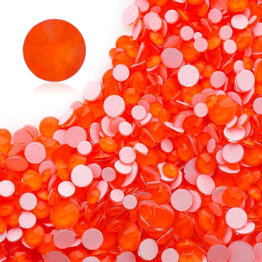 Neon Hyacinth Flatback Rhinestones, Glass Rhinestones for Nail Art and Craft, Glue Fix, Loose Crystal Gemstones(Neon Hyacinth, SS16, 1440pcs, 3.8-4.0mm)