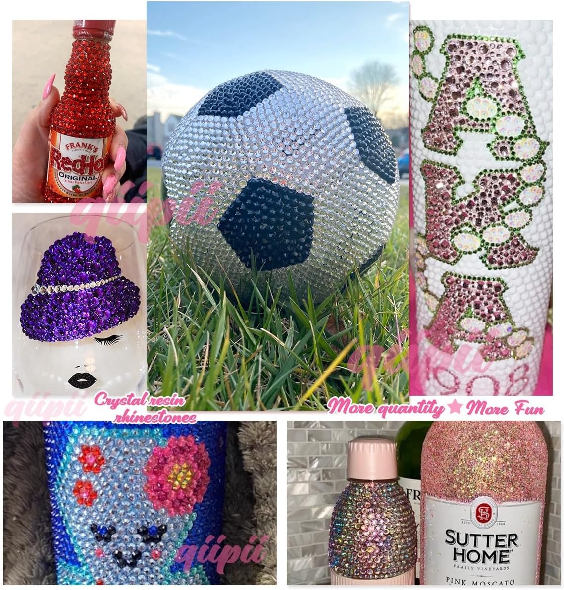 Dark Purple Crystal Resin Rhinestones w B7000 Jewelry Glue for Bedazzling Crafting Deep Purple Flatback Stones 3mm 4mm 5mm 6mm Diamonds Crystals Gems for Nails Face Eyes Makeup Tumbler Crafts