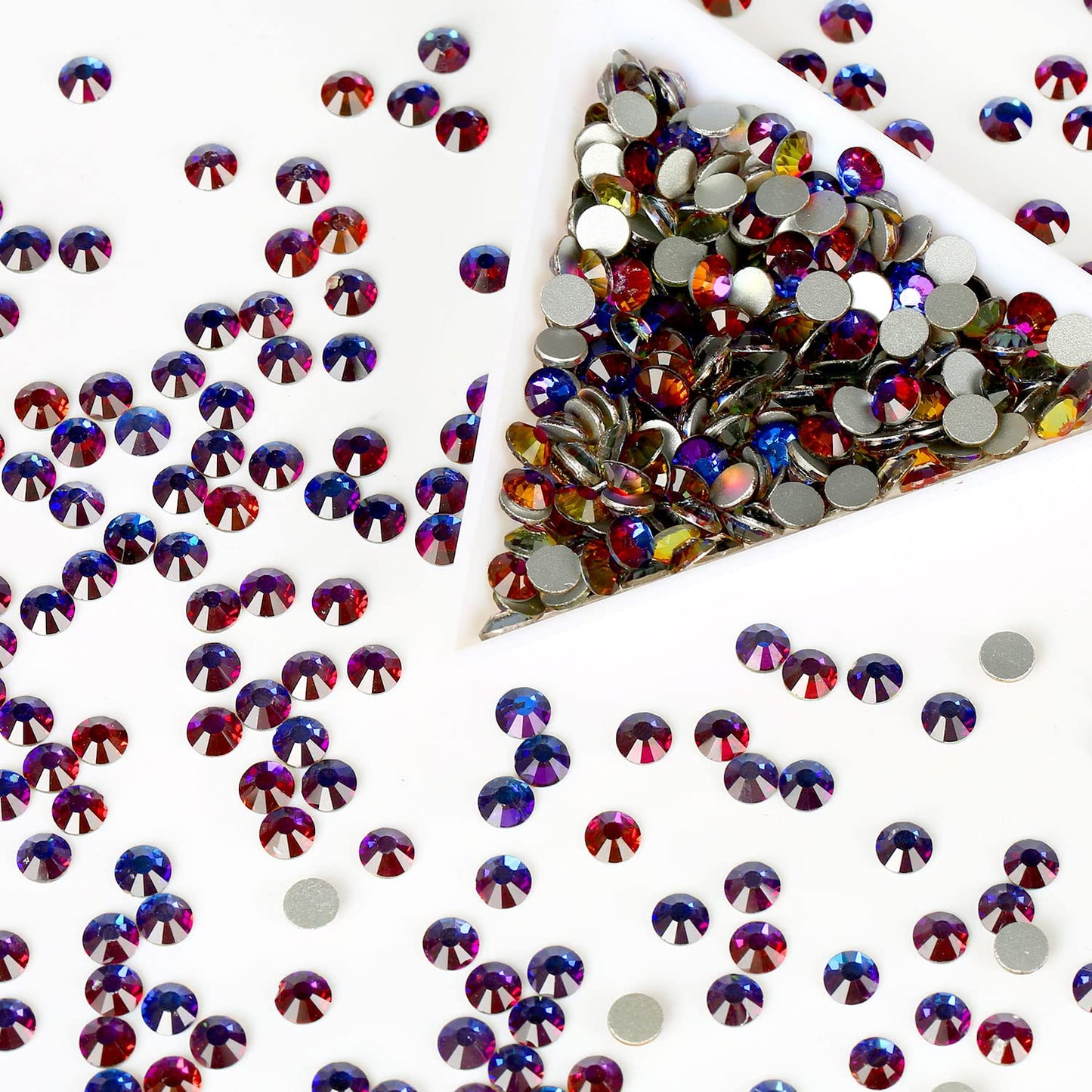 1440Pcs Blue Blaze Crystal Rhinestones,Glass Flatback Rhinestones Gemstones for Nail Face Makeup Art Crafts Clothes Decoration -(SS12,3.0mm,Blue Blaze)