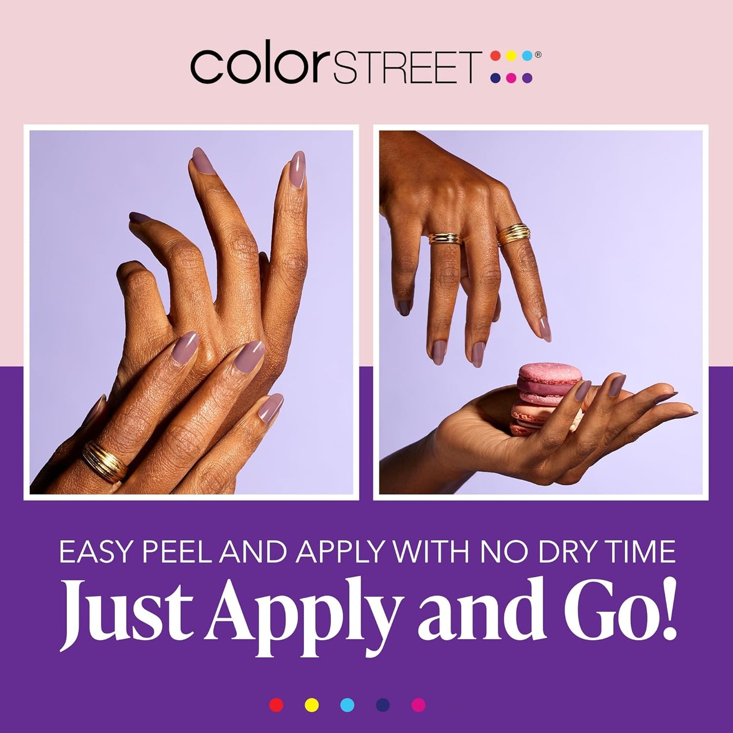 Color Street Macaron Nail Strips