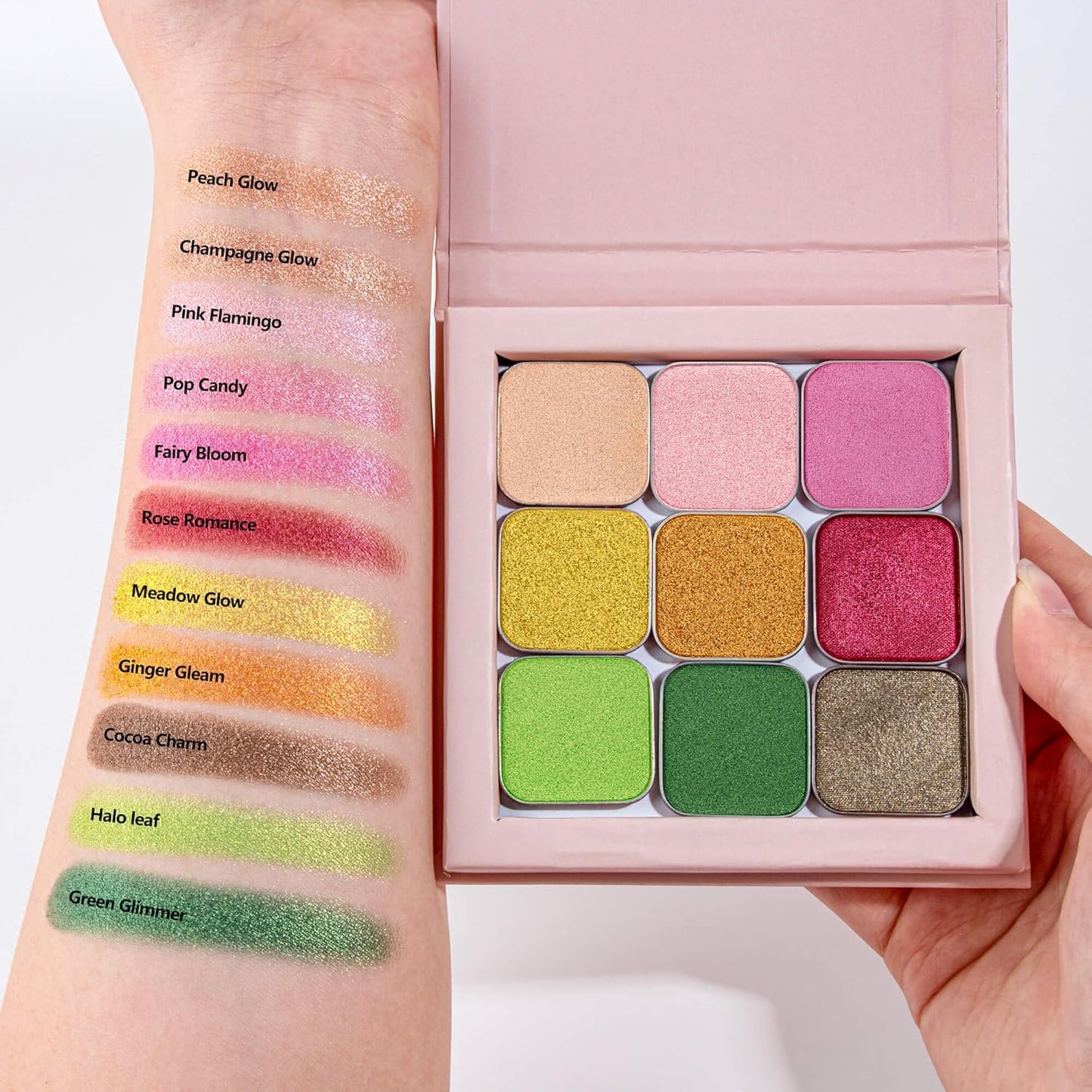 Magnetic Single Matte Eyeshadow with Metal Pan, Long-lasting Natural Nude Color neutral Look, Base Eyeshadow Powder for Empty Magnetic Palette (Amber Aura)