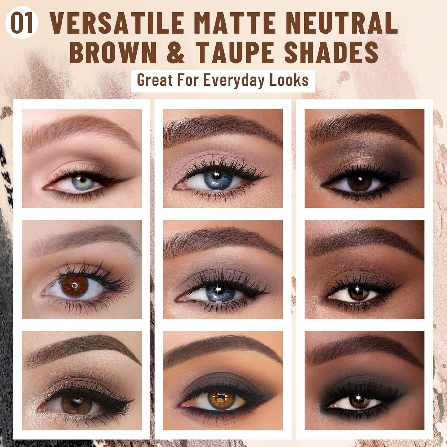 2PCS 6 Colors Mini Eyeshadow Palette Makeup with Brush Set Neutral Nude Eye Shadow Brown & Olive-colored Matte Shimmer Make Up Pallet with Mirror Highly Pigmented Travel Size Gift Kit