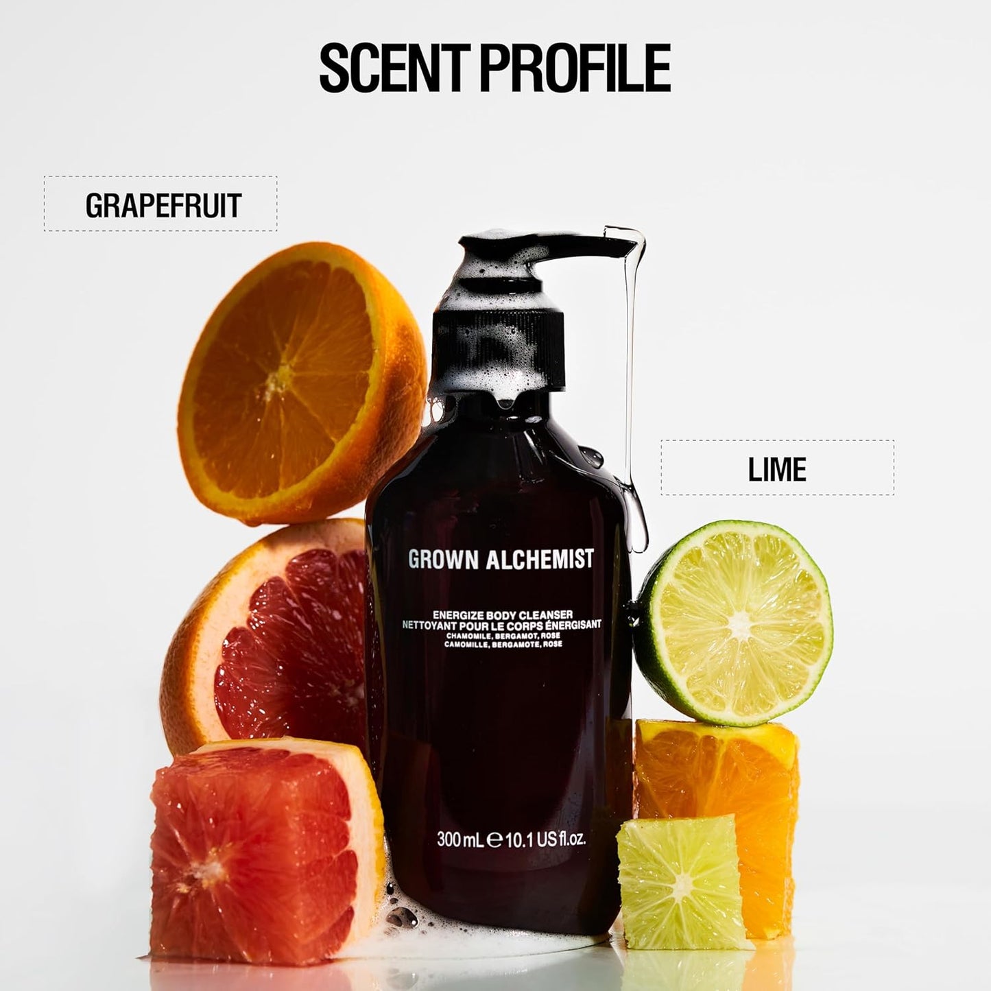 Grown Alchemist Energize Body Cleanser Set (500 ml) + Refill (1L)