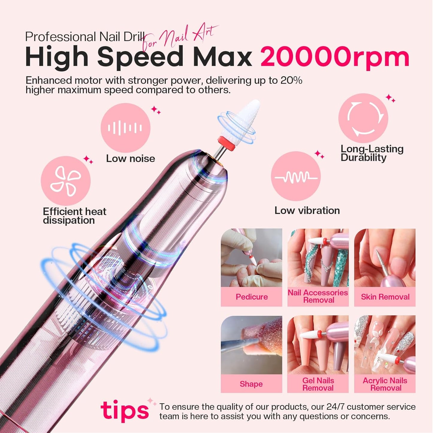 Acrylic Nail Kit for Beginners: Professional Acrylic Nail Kit Set with Everything Drill Powder Nail Art Starter Tech Kit at Home Salon Gift