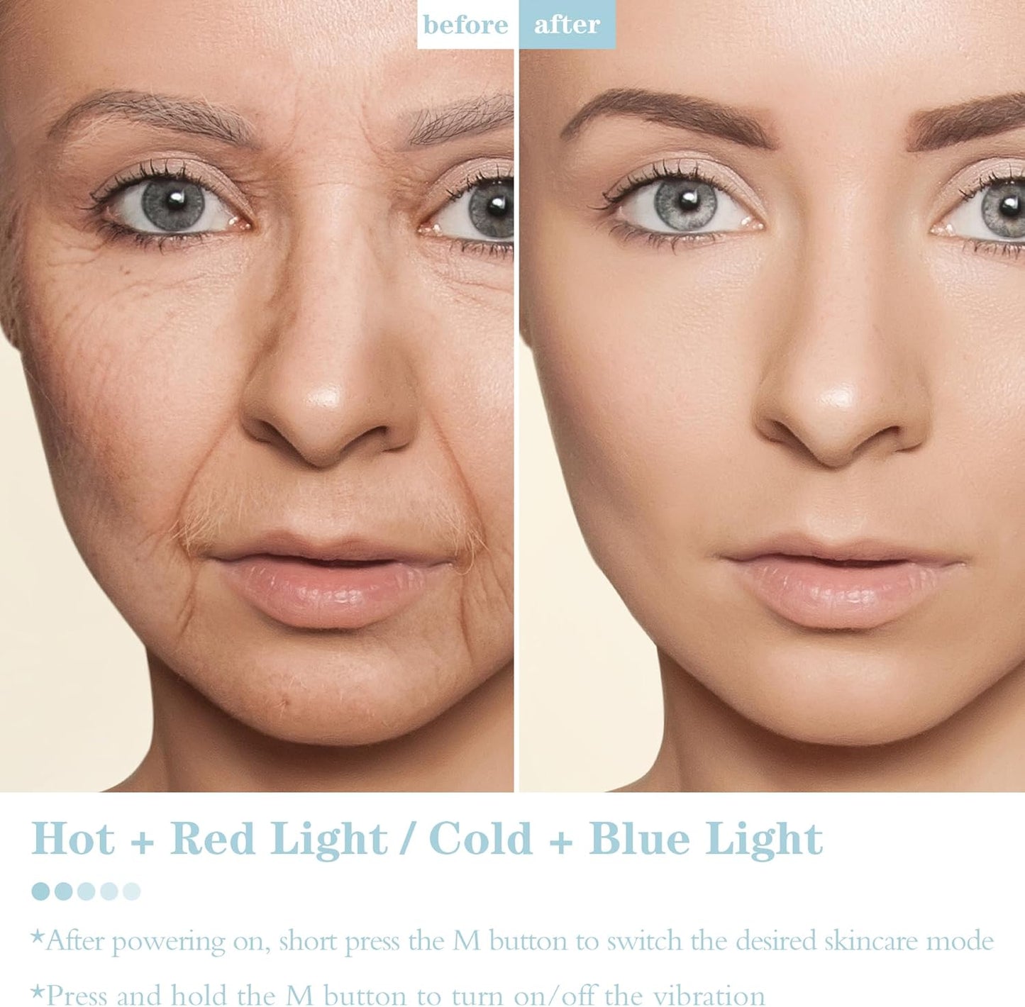 Electric Gua Sha Facial Tool, Upgraded Hot&Cold Dual-Mode Face Neck Massager, Face Sculpting Tool/Lift Device -Heated&Ice &Vibration&Red Massager, Anti-Aging&Wrinkles, Puffiness, Double Chin