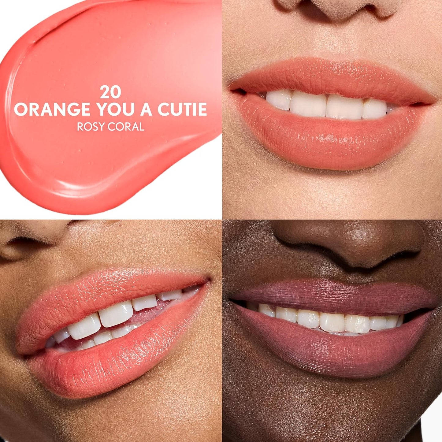COVERGIRL Clean Fresh Tinted Lip Balm SPF 15-20 - Orange You A Cutie, with Mineral Sunscreen, Moisturizing, Vegan Formula, 0.14oz