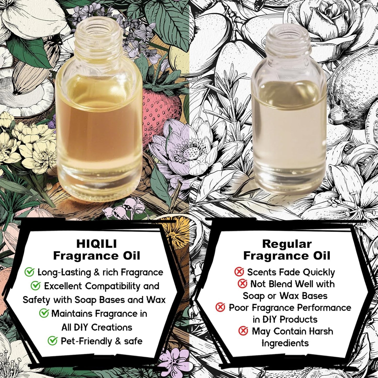 HIQILI Tidal Joy Fragrance Oil for Diffuser, Brown Sugar & Lemon Scents, Candle, Soap, Perfume Making, Long-Lasting - 1fl oz
