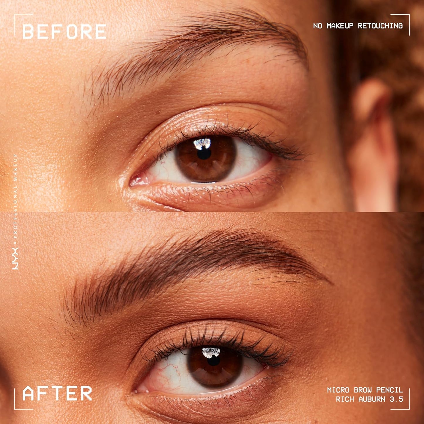 NYX PROFESSIONAL MAKEUP Micro Brow Pencil, Precise Tip, Waterproof, Vegan Eyebrow Pencil - Rich Auburn