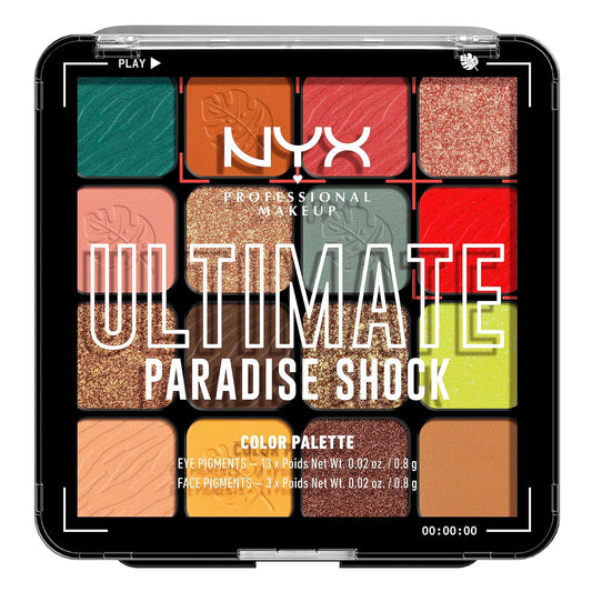 NYX PROFESSIONAL MAKEUP, Ultimate Shadow Palette, Eyeshadow Palette - Paradise Shock